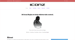 Desktop Screenshot of iconzrugby.com